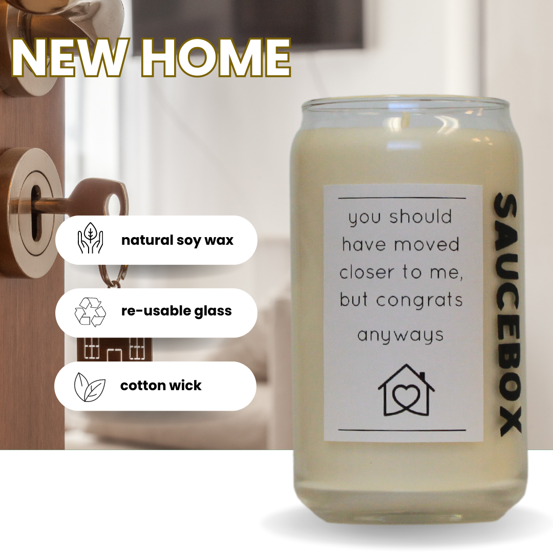 new home soy candle cotton wick